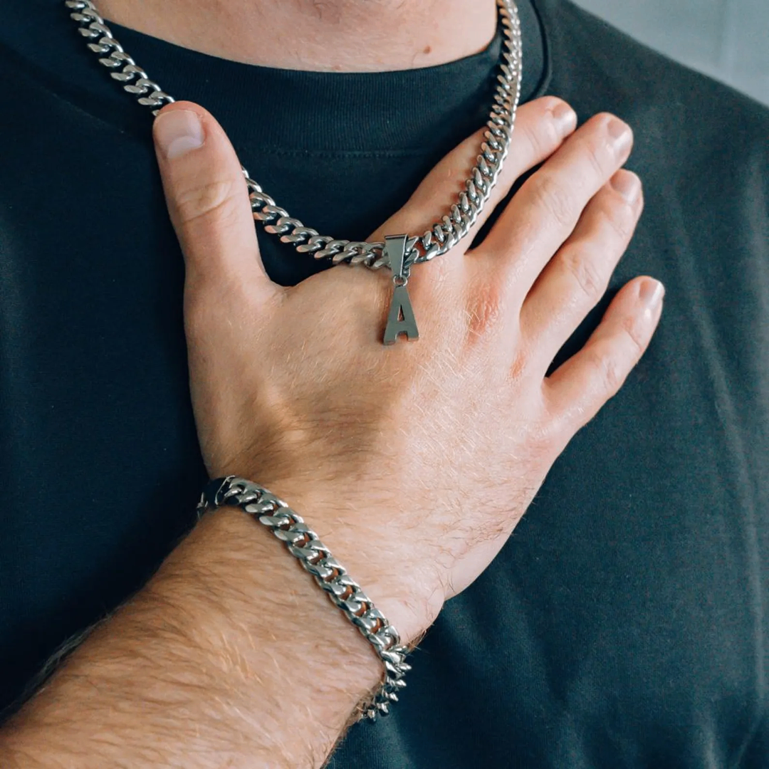 Collier Initial Homme