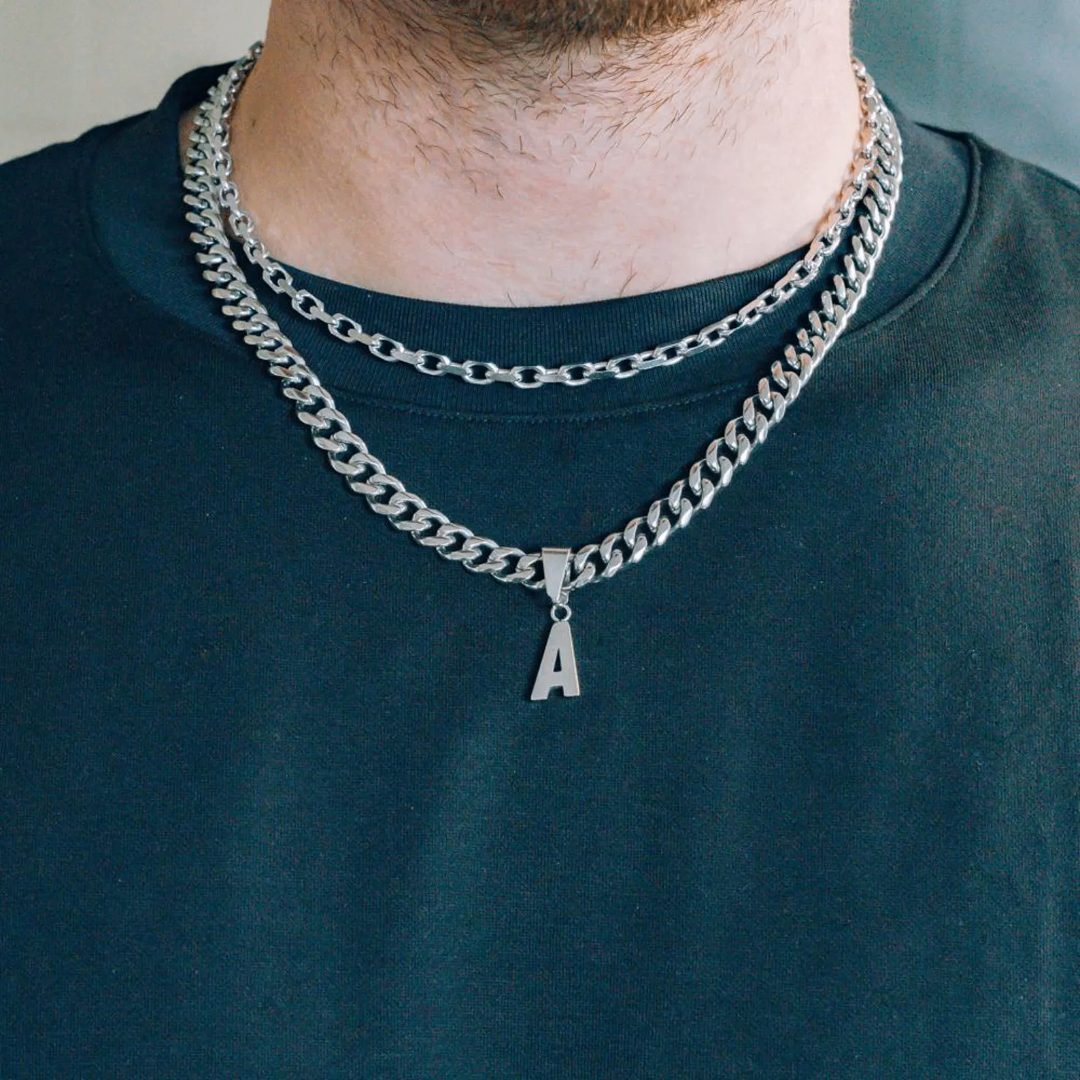 Collier Initial Homme