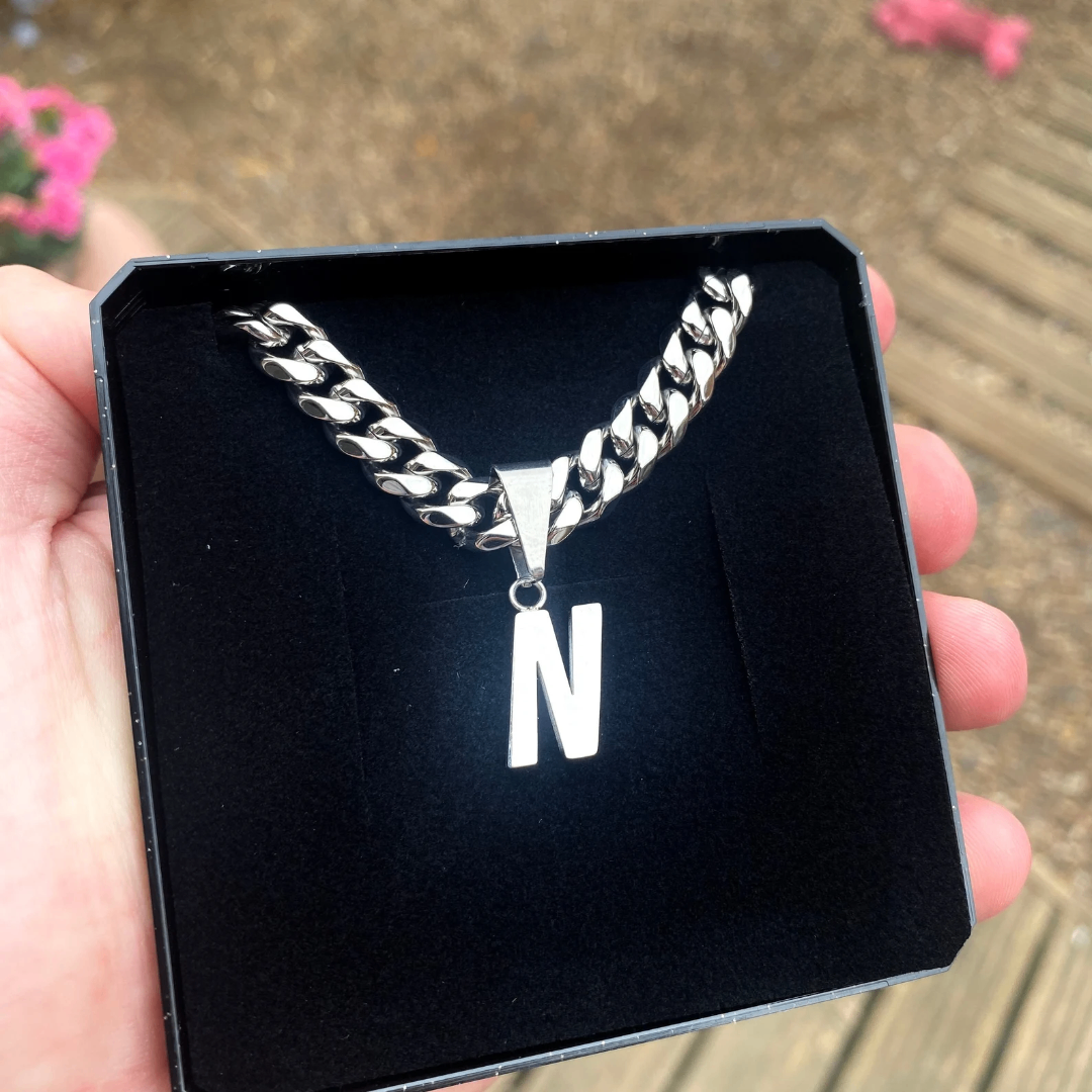 Collier Initial Homme