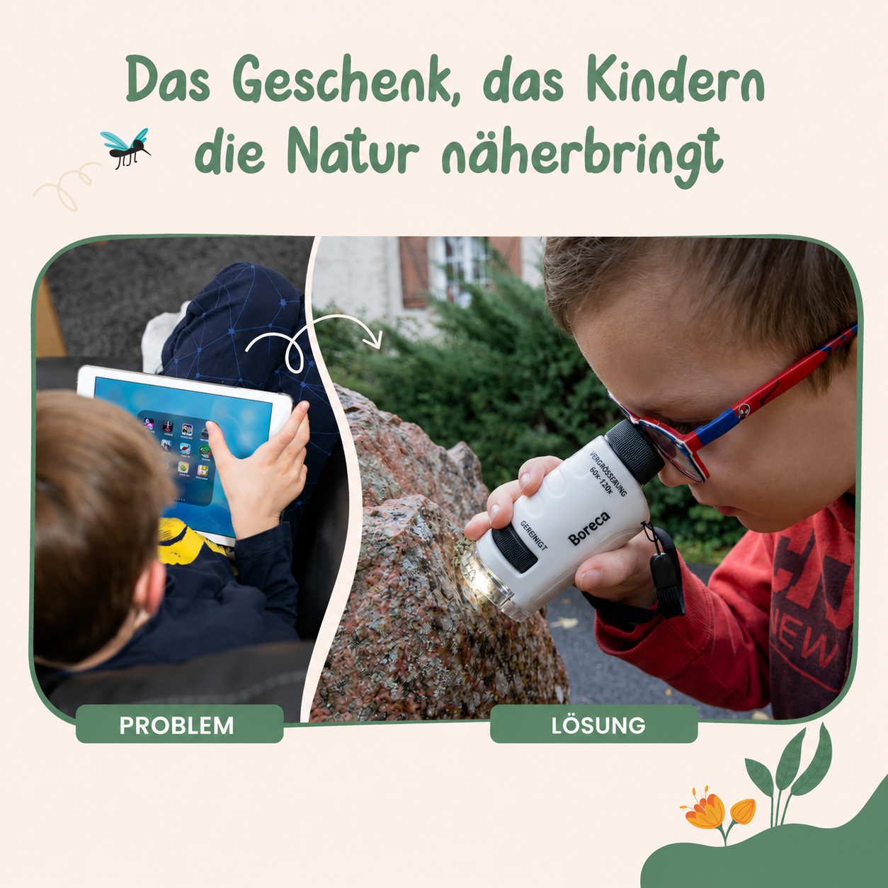 BORECA Taschenmikroskop für Kinder