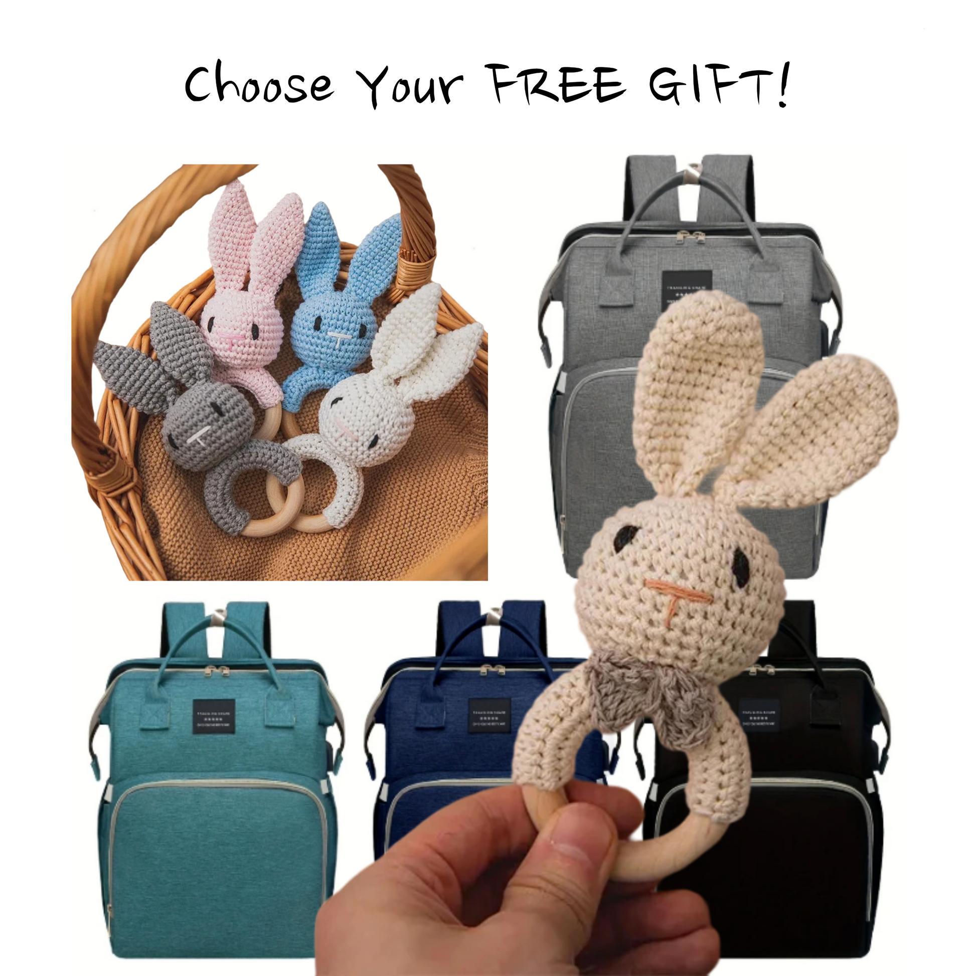 Teeny Traveler ™  -  The Ultimate Baby Backpack - Premium Diaper Bag + FREE GIFT! - Premium Diaper Bags from WackyVenture - Just €69.95! Shop now at WackyVenture